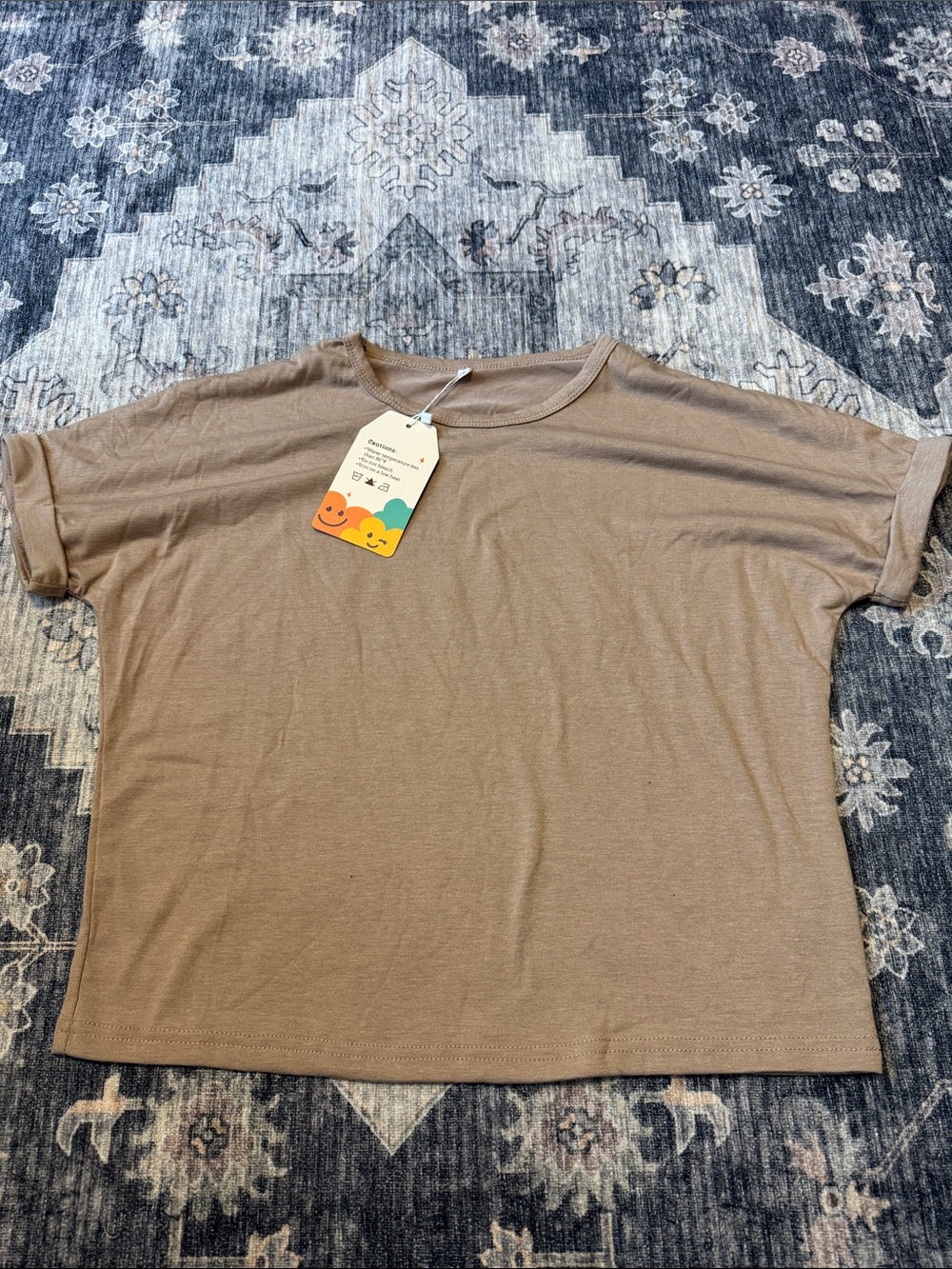 Casual Short-Sleeve Women’s Tee - Taupe